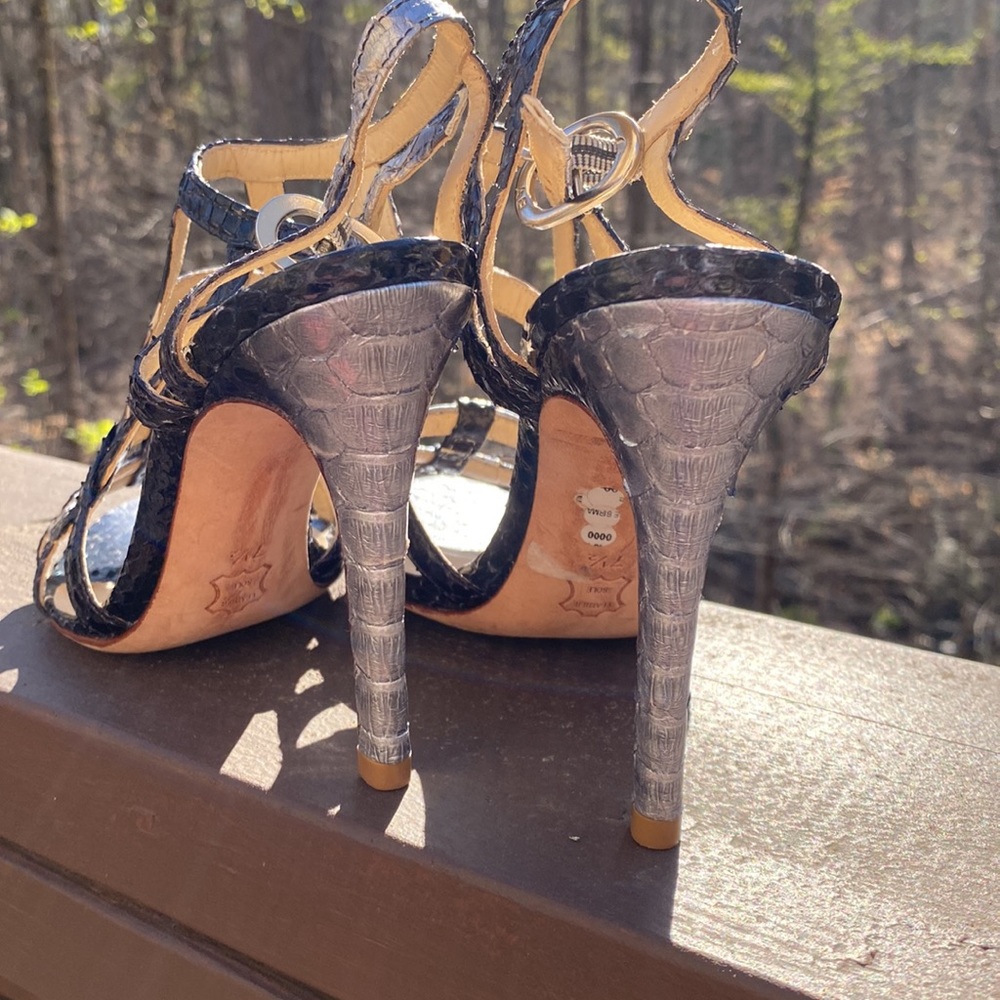 Alexandre Birman Python Strappy Sandals - image 4